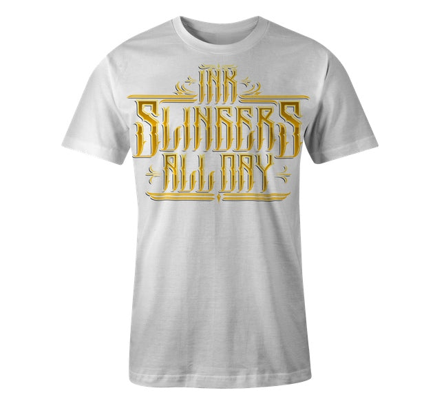 Inkslingers 'All Day' White Tee Shirt
